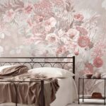Wall murals Delicate blooms in soft hues.