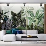 Wall murals Group of tropical plants