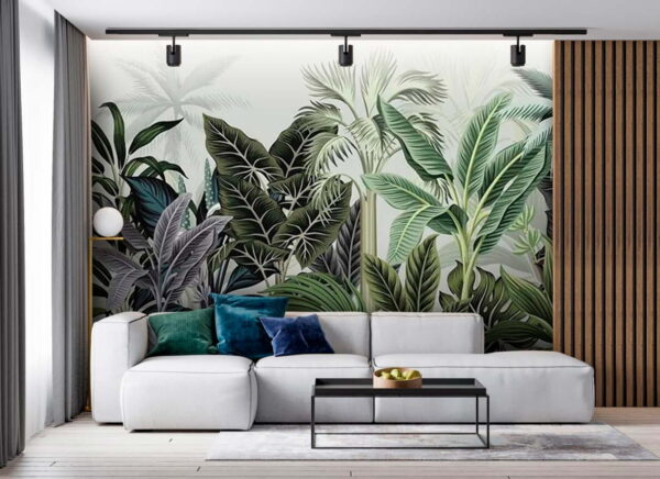 Group of tropical plants Wall murals Group of tropical plants