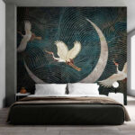 Wall murals Bird with wings spread