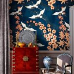Wall murals Pattern of flowers and birds