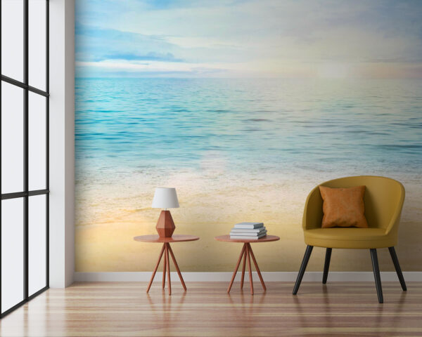Peaceful beach at morning light Wall murals Peaceful beach at morning light
