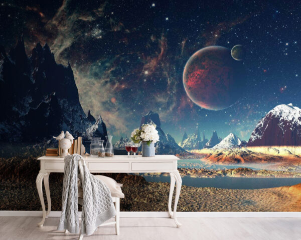 Mountain with snow on top Wall murals Mountain with snow on top