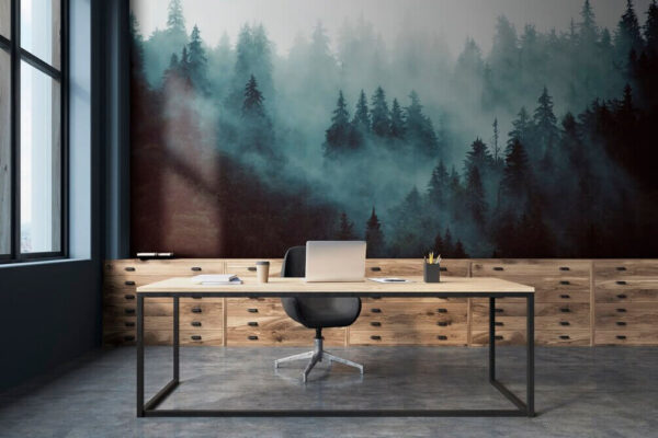 Blurry image of a tree Wall murals Blurry image of a tree