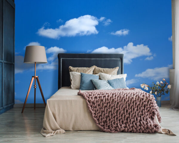 Blue sky with clouds Wall murals Blue sky with clouds