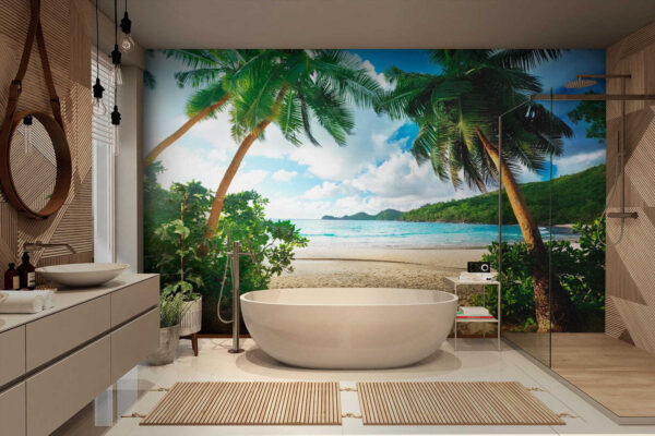 Person standing on a beach Wall murals Person standing on a beach