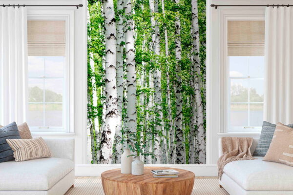 Group of trees with green leaves Wall murals Group of trees with green leaves