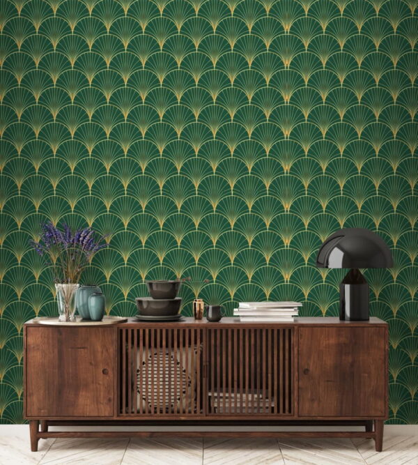 Green and yellow pattern Wall murals Green and yellow pattern