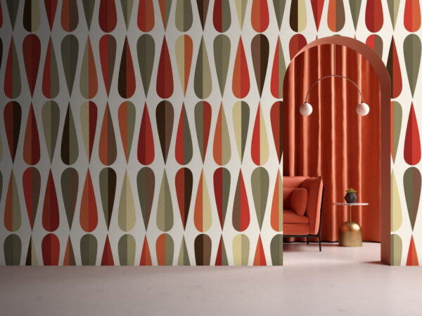 Colorful pattern with different shapes Wall murals Colorful pattern with different shapes