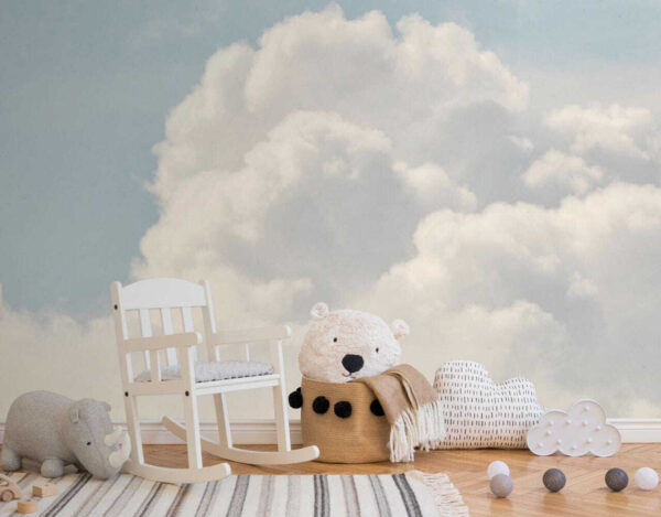 Fluffy clouds in the sky Wall murals Fluffy clouds in the sky