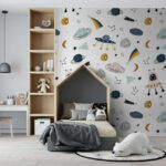 Wall murals Pattern of cartoon objects