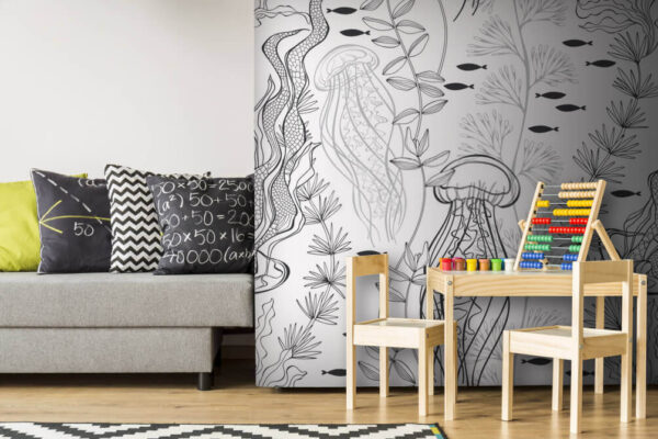 Pattern of sea creatures Wall murals Pattern of sea creatures