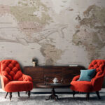 Wall murals Map of the united states