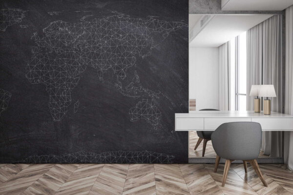 Map of the world Wall murals Map of the world
