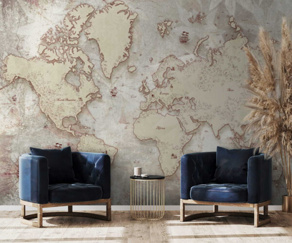 Map of south america Wall murals Map of south america