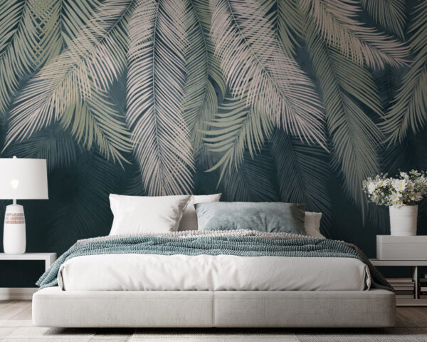 Wall murals Wall murals Tropical palm leaves pattern background (SKU: u48556v2)