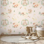 Wall murals Pattern of animals and plants