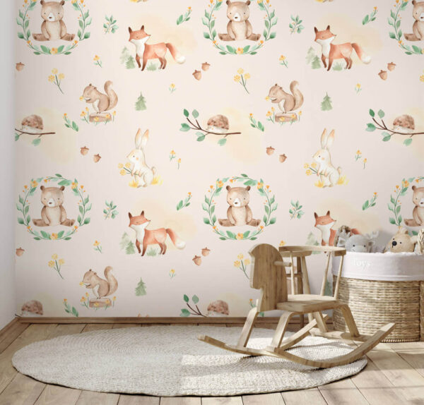 Pattern of animals and plants Wall murals Pattern of animals and plants