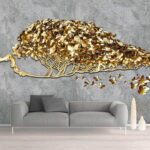 Wall murals Tree with butterflies flying out of it