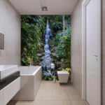 Wall murals Waterfall in a jungle