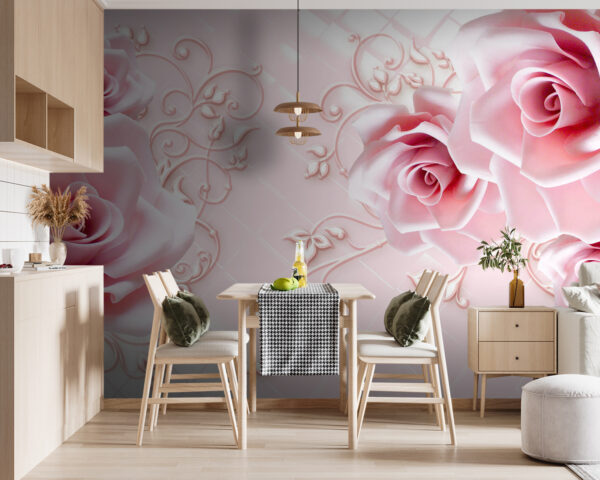 Group of pink roses Wall murals Group of pink roses