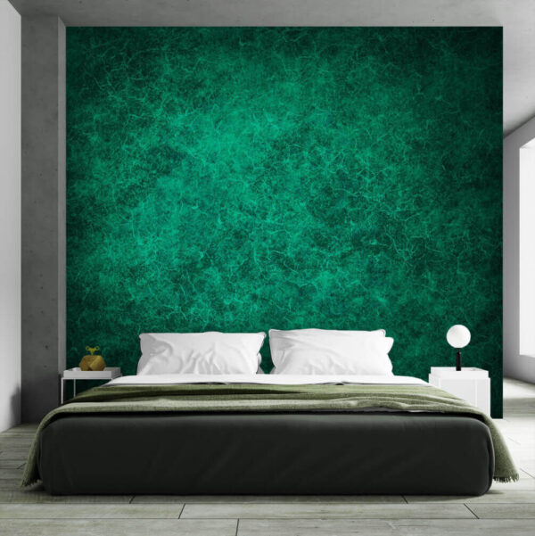 Green background with lots of small cracks Wall murals Green background with lots of small cracks