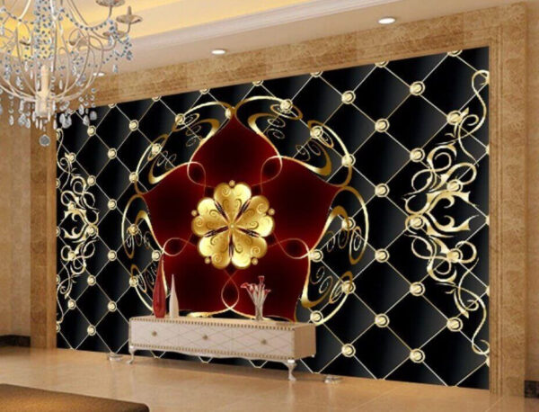 Elegant patterns with a floral twist Wall murals Elegant patterns with a floral twist