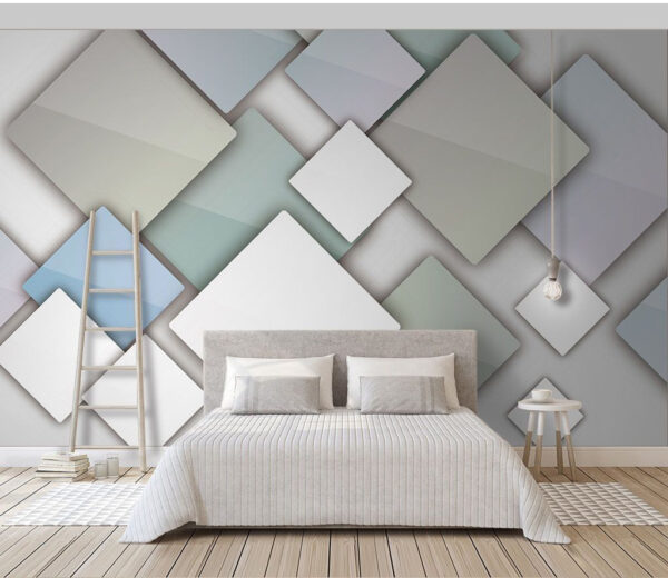 Wall murals White square on a colorful background (SKU: u40411) Wall murals Wall murals White square on a colorful background (SKU: u40411)