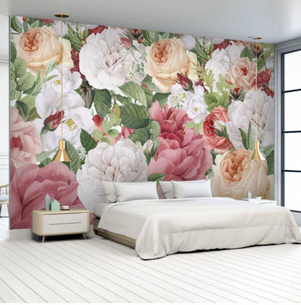 Vibrant blooms in harmonious colors Wall murals Vibrant blooms in harmonious colors
