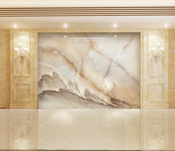 Marble-like texture with soft hues Wall murals Marble-like texture with soft hues