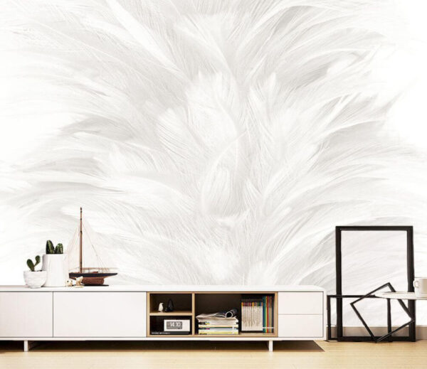 Soft and delicate feather texture Wall murals Soft and delicate feather texture