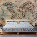 Wall murals Map of the earth