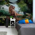 Wall murals Dinosaur in the jungle