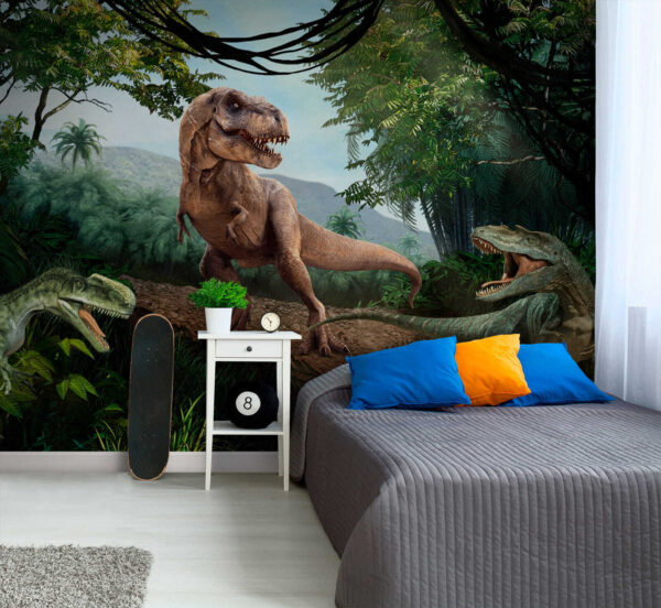 Dinosaur in the jungle Wall murals Dinosaur in the jungle