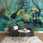 Wall murals Toucans in vibrant jungle sanctuary.