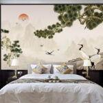 Wall murals Bird flying in the sky