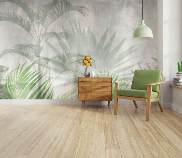 Shadow of a palm tree Wall murals Shadow of a palm tree