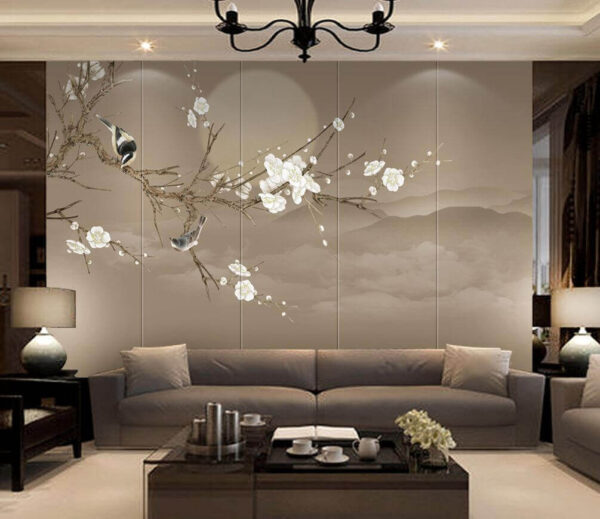 Bird on a branch Wall murals Bird on a branch