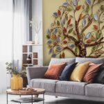 Wall murals Tree with colorful leaves on it