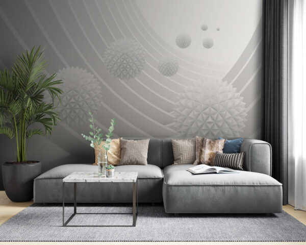 Wall murals White spheres in a white room (SKU: u28778) Wall murals Wall murals White spheres in a white room (SKU: u28778)