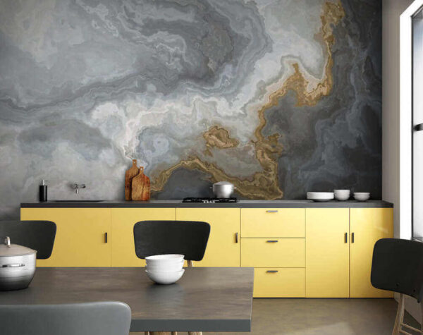 Artistic swirls in soft hues Wall murals Artistic swirls in soft hues
