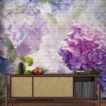 Wall murals Delicate blooms in soft hues