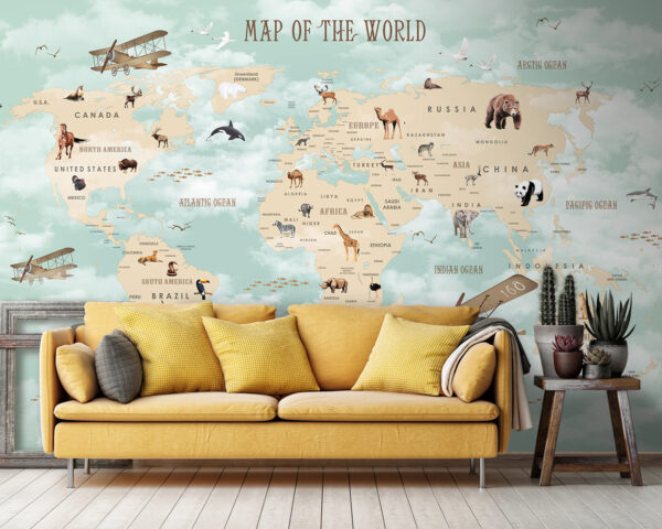 Brown bear walking Wall murals Brown bear walking