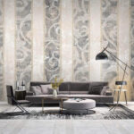Wall murals Wallpaper with a swirl design