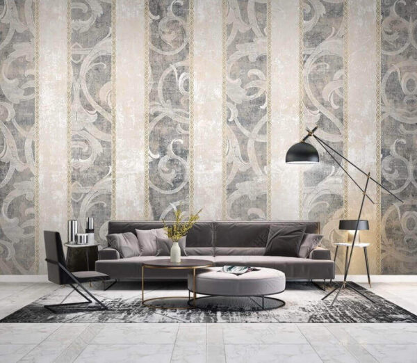 Wallpaper with a swirl design Wall murals Wallpaper with a swirl design