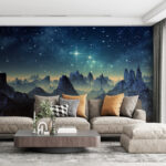 Wall murals Bright light in the sky