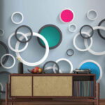 Wall murals Group of colorful circles