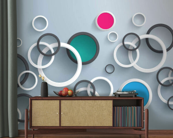 Group of colorful circles Wall murals Group of colorful circles