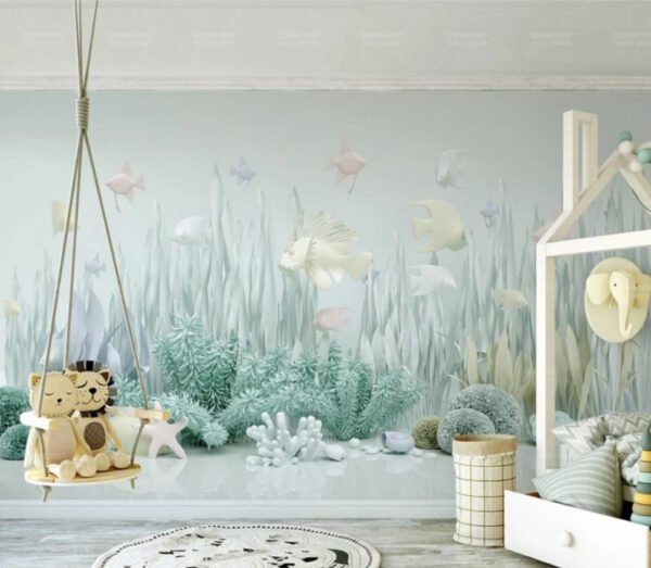 Sea life with fish and plants Wall murals Sea life with fish and plants
