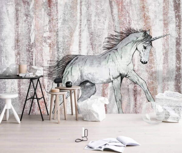 Wall murals Drawing of a horse